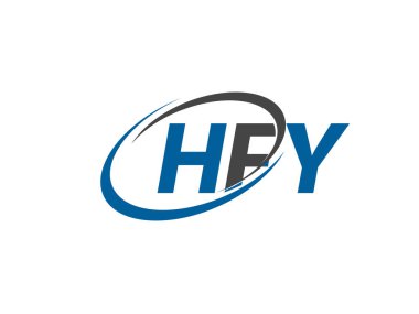 hfy yaratıcı logo tasarımı vektör çizimi