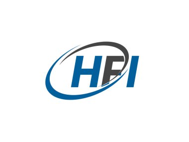 hfi yaratıcı logo tasarımı vektör çizimi