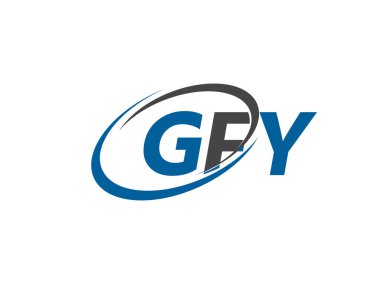 gfy yaratıcı logo tasarımı vektör çizimi