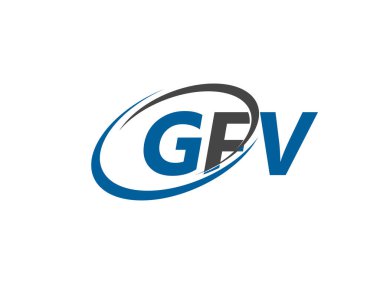 gfv yaratıcı logo tasarımı vektör çizimi