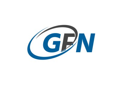 gfn yaratıcı logo tasarımı vektör çizimi