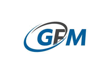 gfm yaratıcı logo tasarımı vektör çizimi