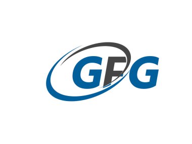 gfg yaratıcı logo tasarımı vektör çizimi