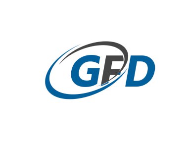 gfd yaratıcı logo tasarımı vektör çizimi