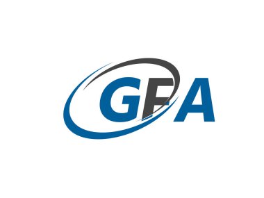 gfa yaratıcı logo tasarımı vektör çizimi