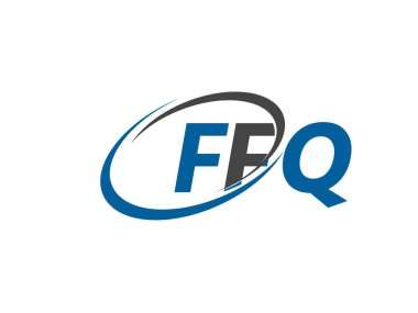 ffq yaratıcı logo tasarımı vektör çizimi