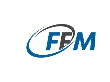 ffm yaratıcı logo tasarımı vektör çizimi