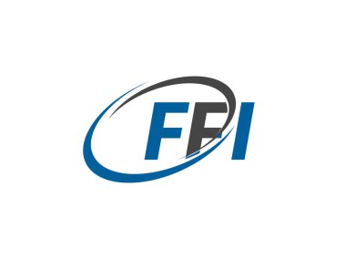 ffi yaratıcı logo tasarımı vektör çizimi
