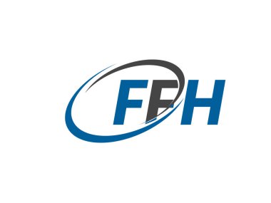 ffh yaratıcı logo tasarımı vektör çizimi