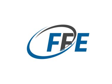 ffe yaratıcı logo tasarımı vektör çizimi