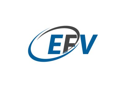 efv yaratıcı logo tasarımı vektör çizimi