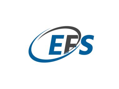 ef yaratıcı logo tasarımı vektör çizimi