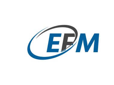 efm yaratıcı logo tasarımı vektör çizimi