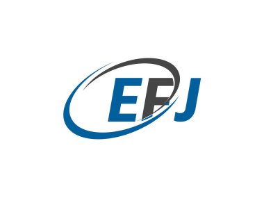 efj yaratıcı logo tasarımı vektör çizimi