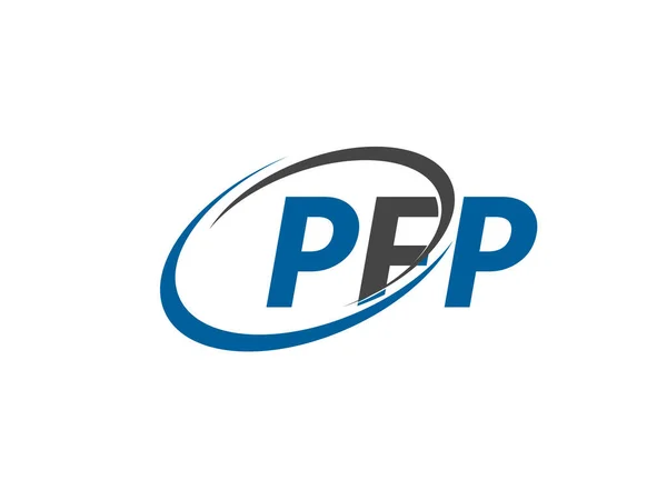 Pfp Diseño Creativo Logo Vector Ilustración — Vector de stock