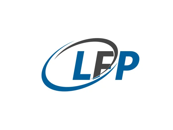 Lfp Kreativ Logotyp Design Vektor Illustration — Stock vektor