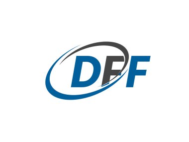 dff yaratıcı logo tasarımı vektör çizimi