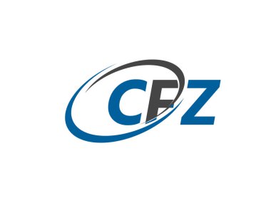 cfz yaratıcı logo tasarımı vektör çizimi