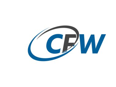 cfw yaratıcı logo tasarımı vektör çizimi