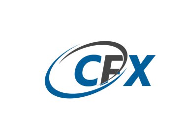 cfx yaratıcı logo tasarımı vektör çizimi