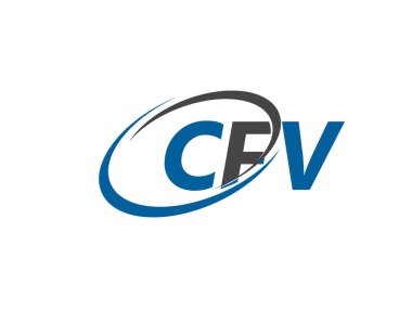 cfv yaratıcı logo tasarımı vektör çizimi