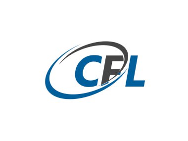 cfl yaratıcı logo tasarımı vektör çizimi