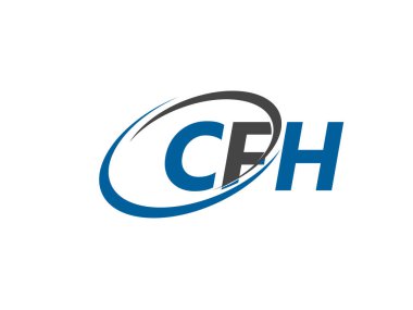 cfh yaratıcı logo tasarımı vektör çizimi