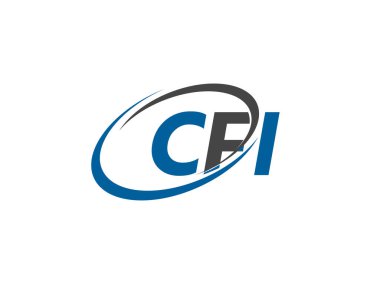 cfi yaratıcı logo tasarımı vektör çizimi