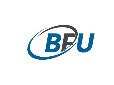 bfu yaratıcı logo tasarımı vektör çizimi