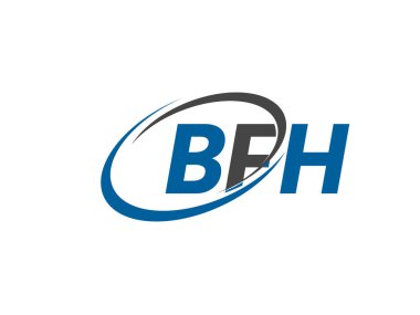 bfh yaratıcı logo tasarımı vektör çizimi