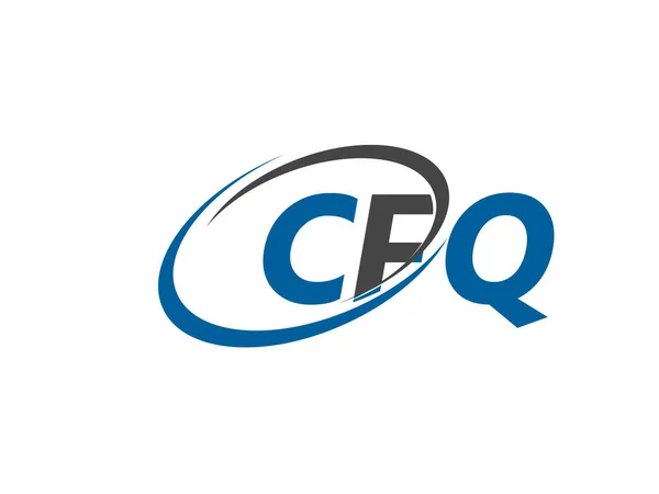 Cfq Disegno Creativo Logo Vettoriale Illustrazione — Vettoriale Stock