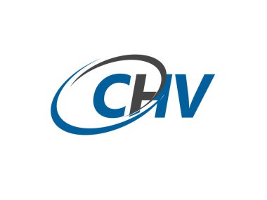 CHV harfi yaratıcı modern zarif logo tasarımı