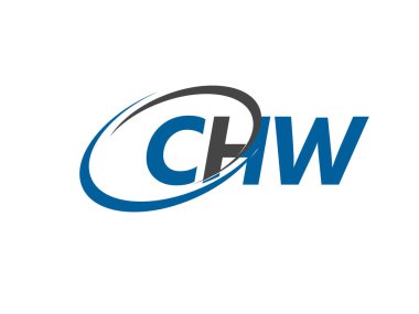 CHW harfi yaratıcı modern zarif logo tasarımı