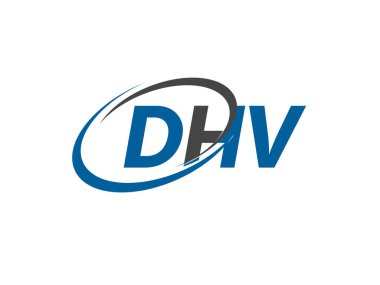 DHV harfi yaratıcı modern zarif logo tasarımı