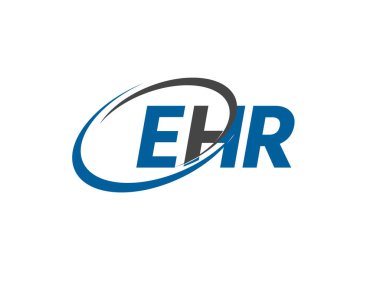 EHR harfi modern zarif logo tasarımı