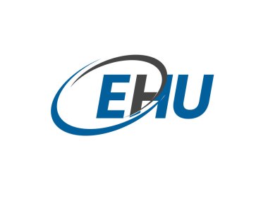 EHU harfi modern zarif logo tasarımı