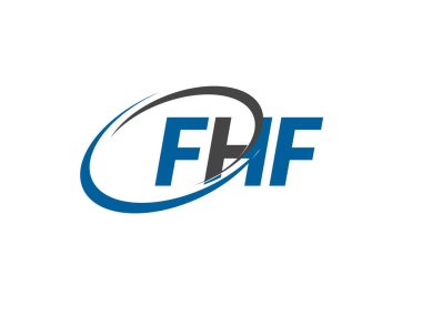 FHF harfi modern zarif logo tasarımı