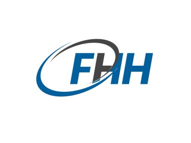 FHH harfi modern zarif logo tasarımı