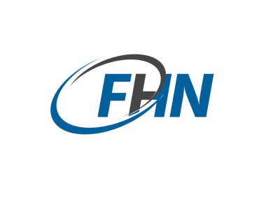 FHN harfi yaratıcı modern zarif logo tasarımı