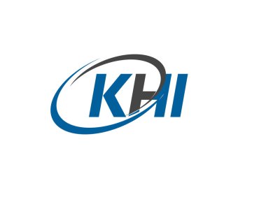 KHI harfi yaratıcı modern zarif logo tasarımı