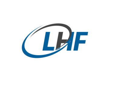 LHF harfi modern zarif logo tasarımı
