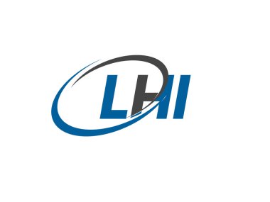 LHI harfi modern zarif logo tasarımı