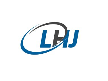 LHJ harfi modern zarif logo tasarımı