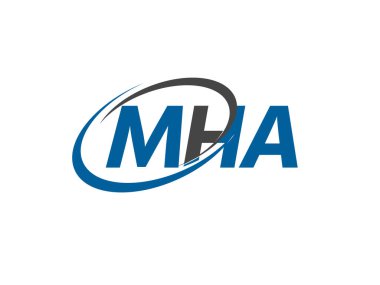 MHA harfi modern zarif logo tasarımı