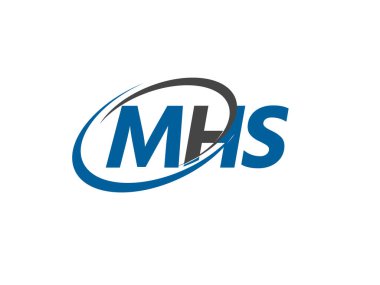 MHS harfi yaratıcı modern zarif logo tasarımı