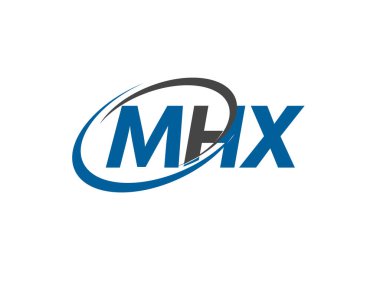 MHX harfi yaratıcı modern zarif logo tasarımı