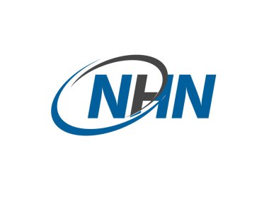 NHN harfi yaratıcı modern logo tasarımı