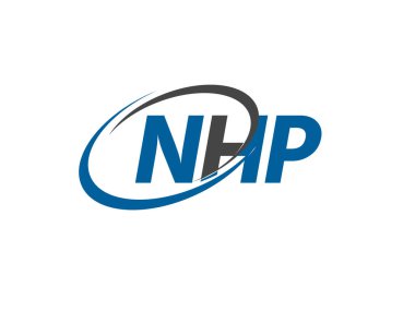 NHP harfi yaratıcı modern logo tasarımı