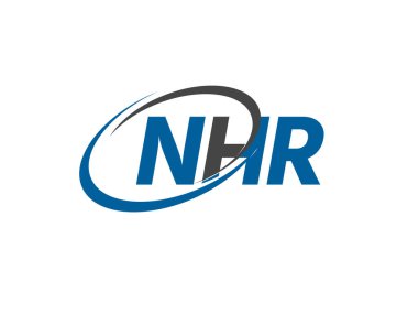 NHR harfi yaratıcı modern logo tasarımı