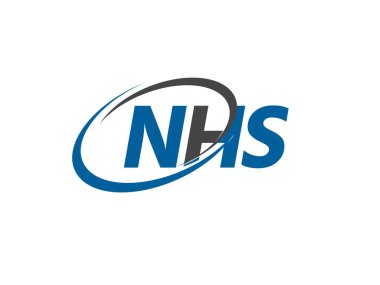 NHS harfi yaratıcı modern logo tasarımı